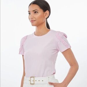 NWT Generation Love Nina Ruffle T-Shirt in Quartz Pink Size M